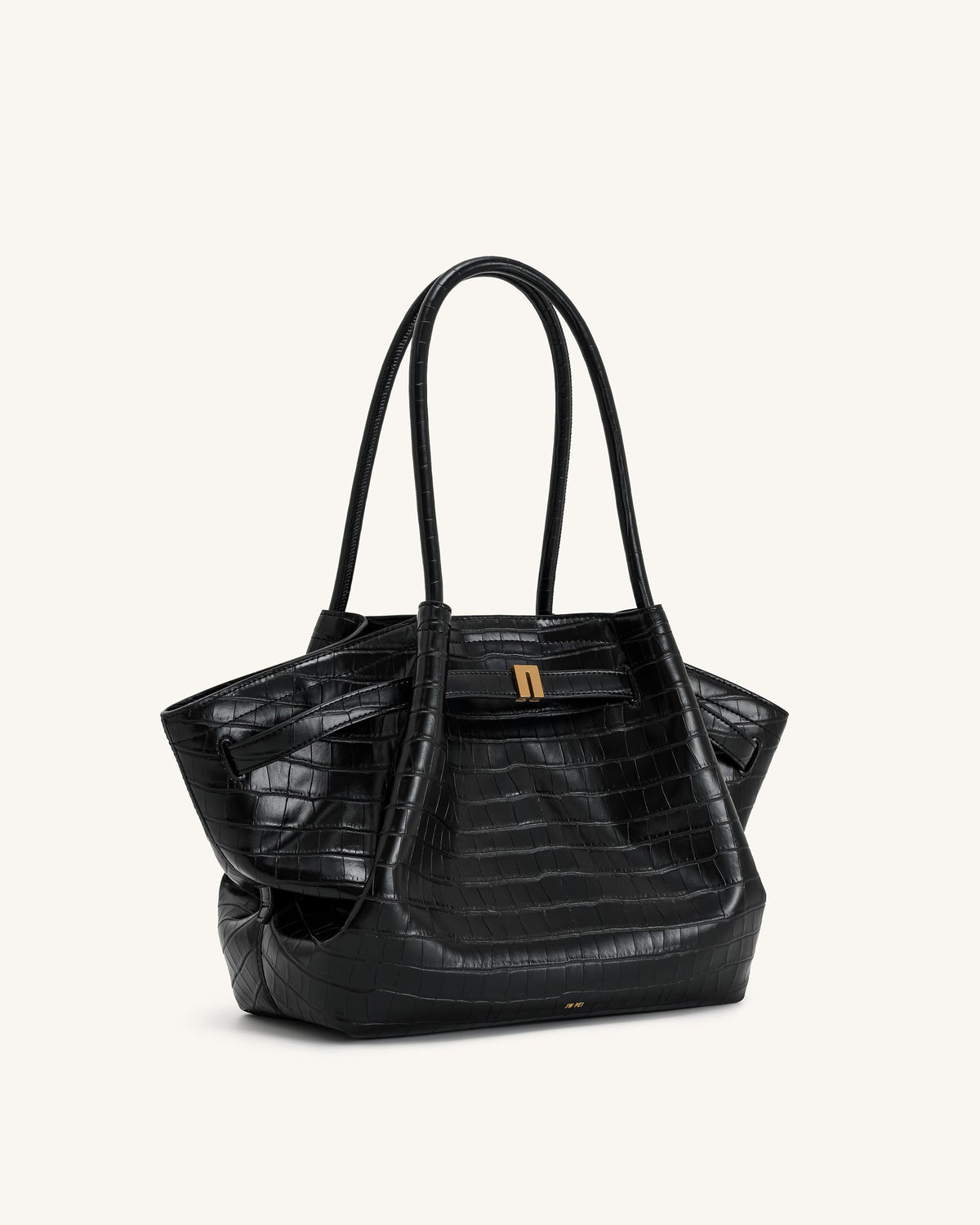 Hana Medium Tote Bag - Black Croc mysite
