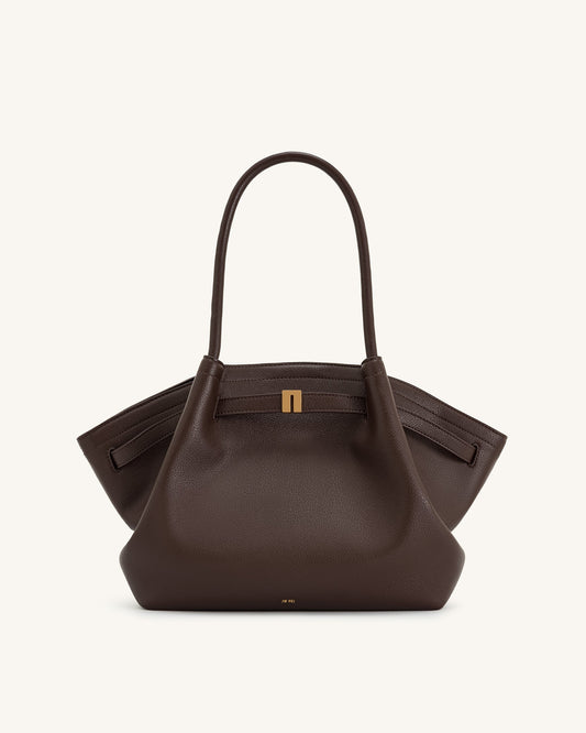 Hana Medium Tote Bag - Dark Brown mysite