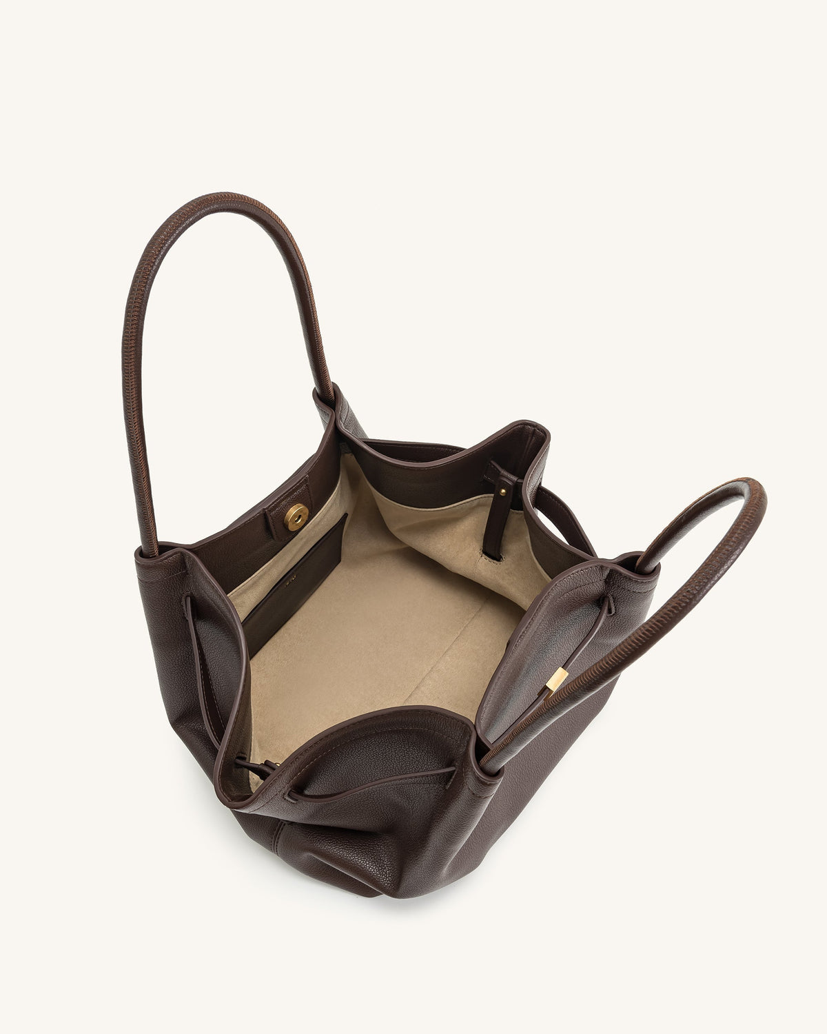 Hana Medium Tote Bag - Dark Brown mysite