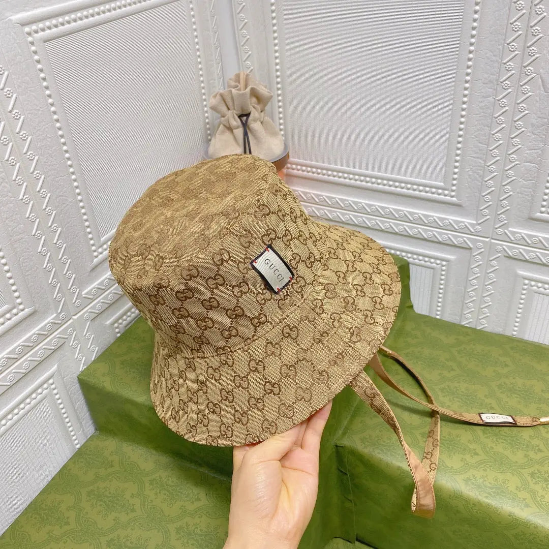 Classic GG Monogram Double-Sided Strap Bucket Hat-s2 mysite