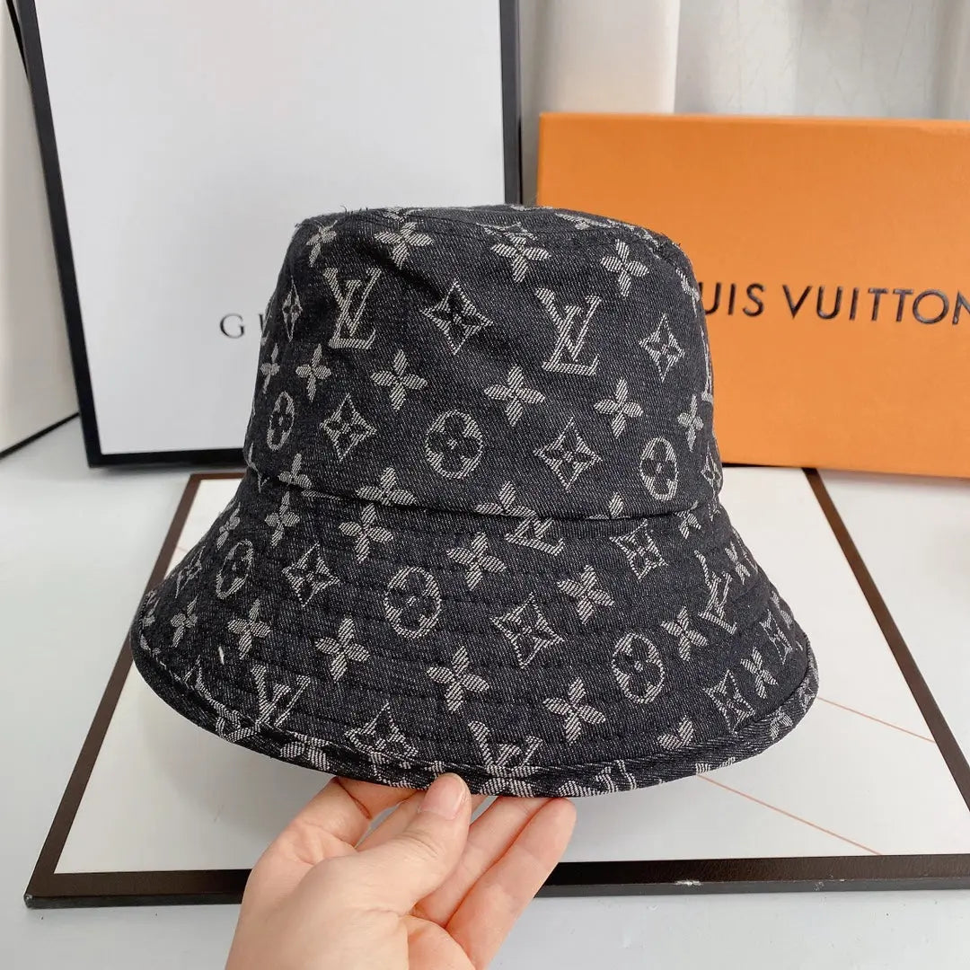 Luxury Monogram Denim Bucket Hat-s2 mysite
