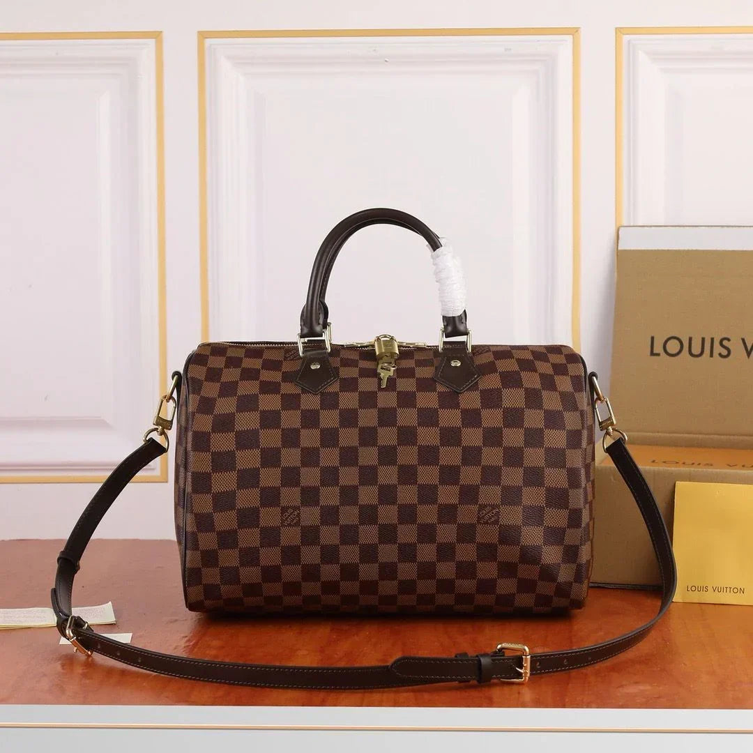 Lv Speedy Bandoulière Damier Ébène mysite