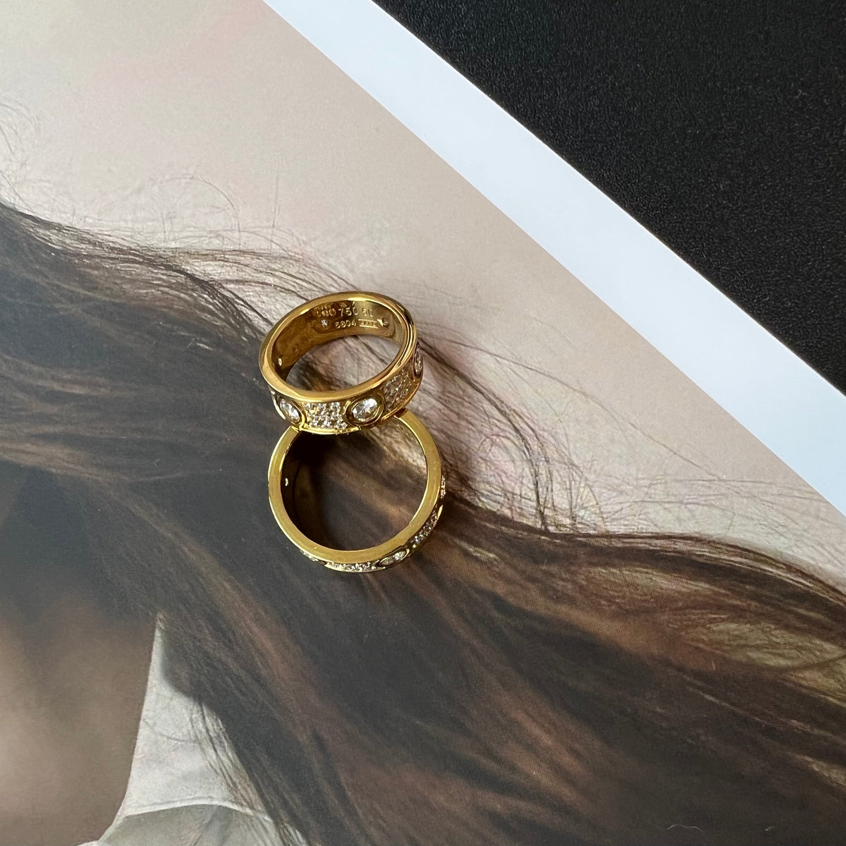 Gold Diamond Love Ring mysite