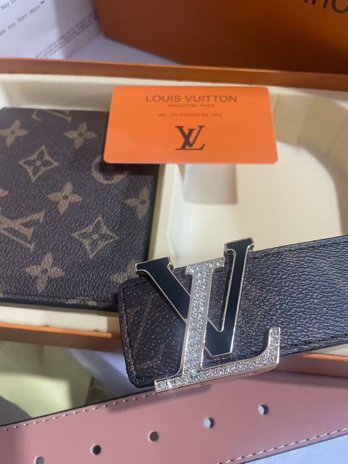 2 Set Buckle Love Belt & Wallet with Packaging mysite
