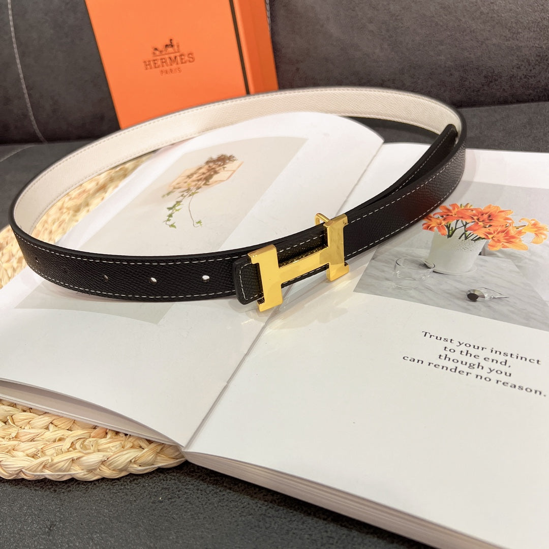 Double Sided Leather Women's Belt mysite