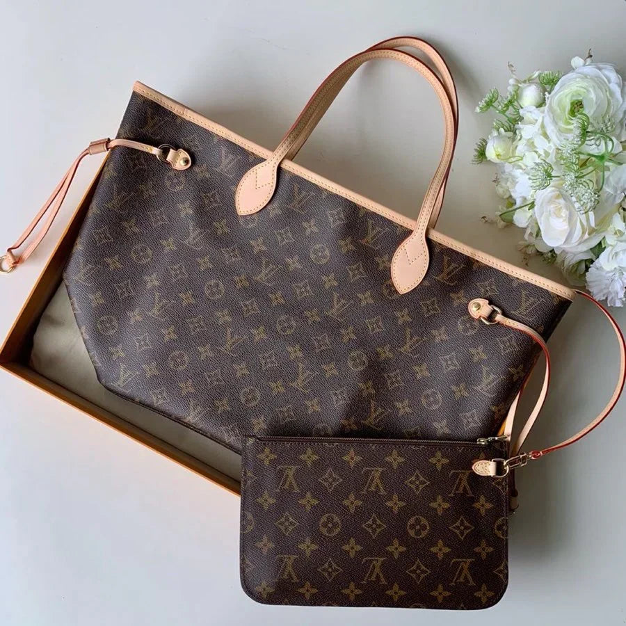 LV Neverfull MM Inside Out Tote Brown mysite