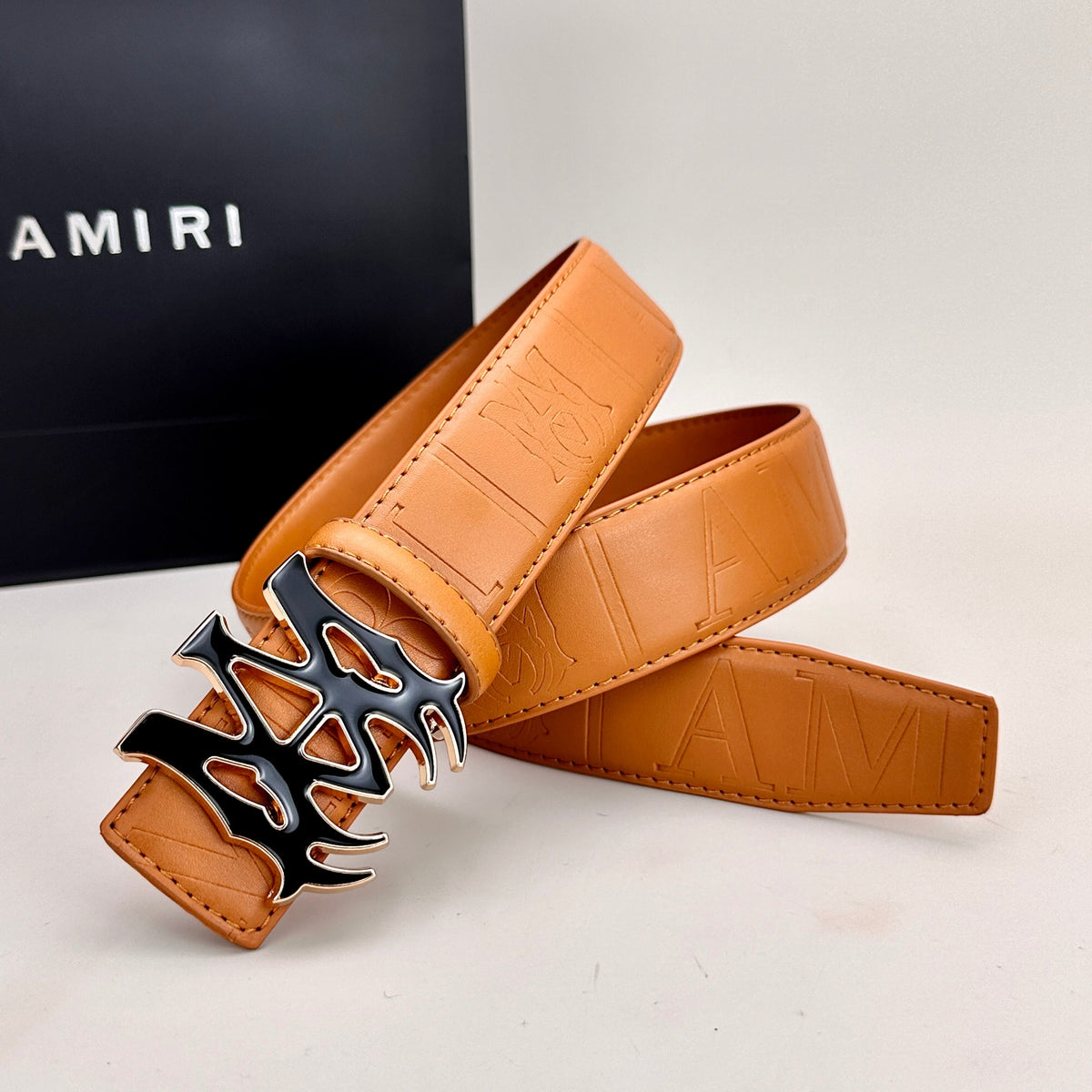 Classic AM Belt (Black & Gold Buckle) mysite