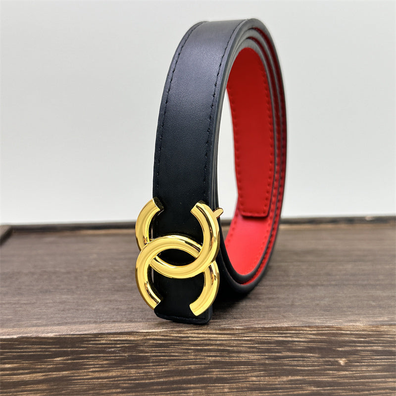 CC Women's Leather Belt (Black) mysite