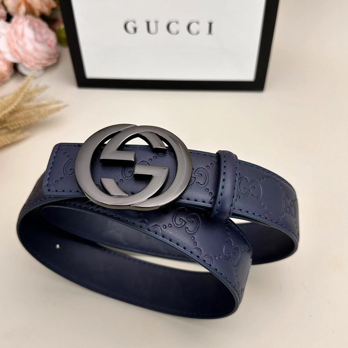 Classic Colored Good Belt (Metal gray Buckle) mysite