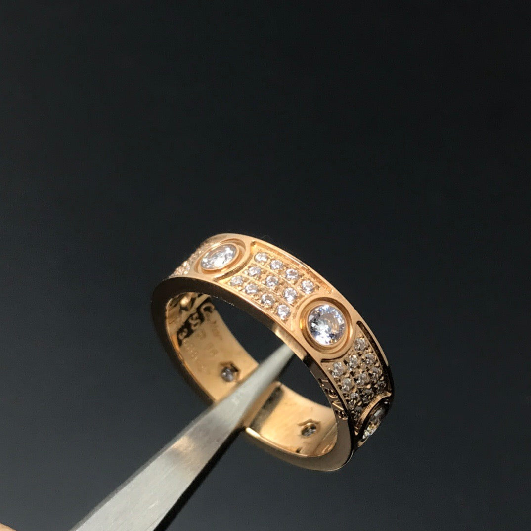 Gold Diamond Love Ring mysite