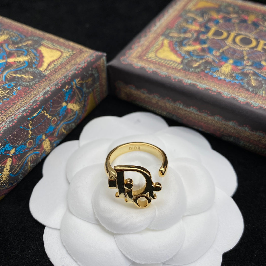 Simple Letter Open Ring mysite