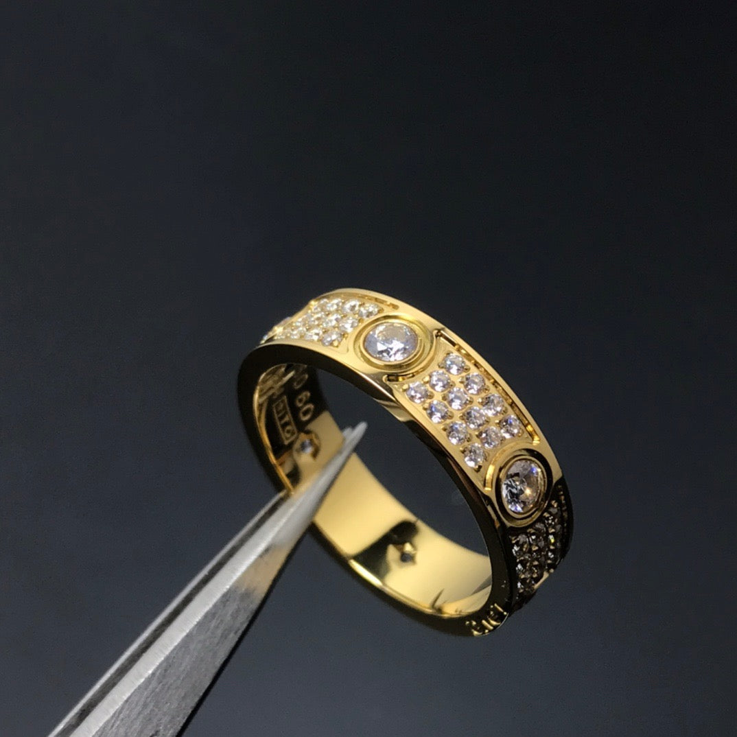 Gold Diamond Love Ring mysite