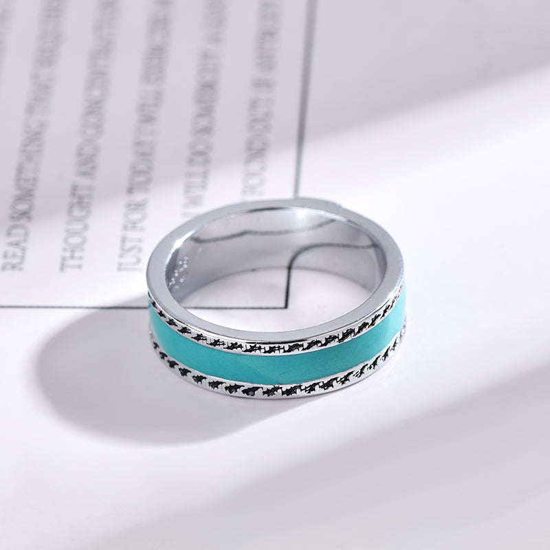 Blue Enamel Ring mysite