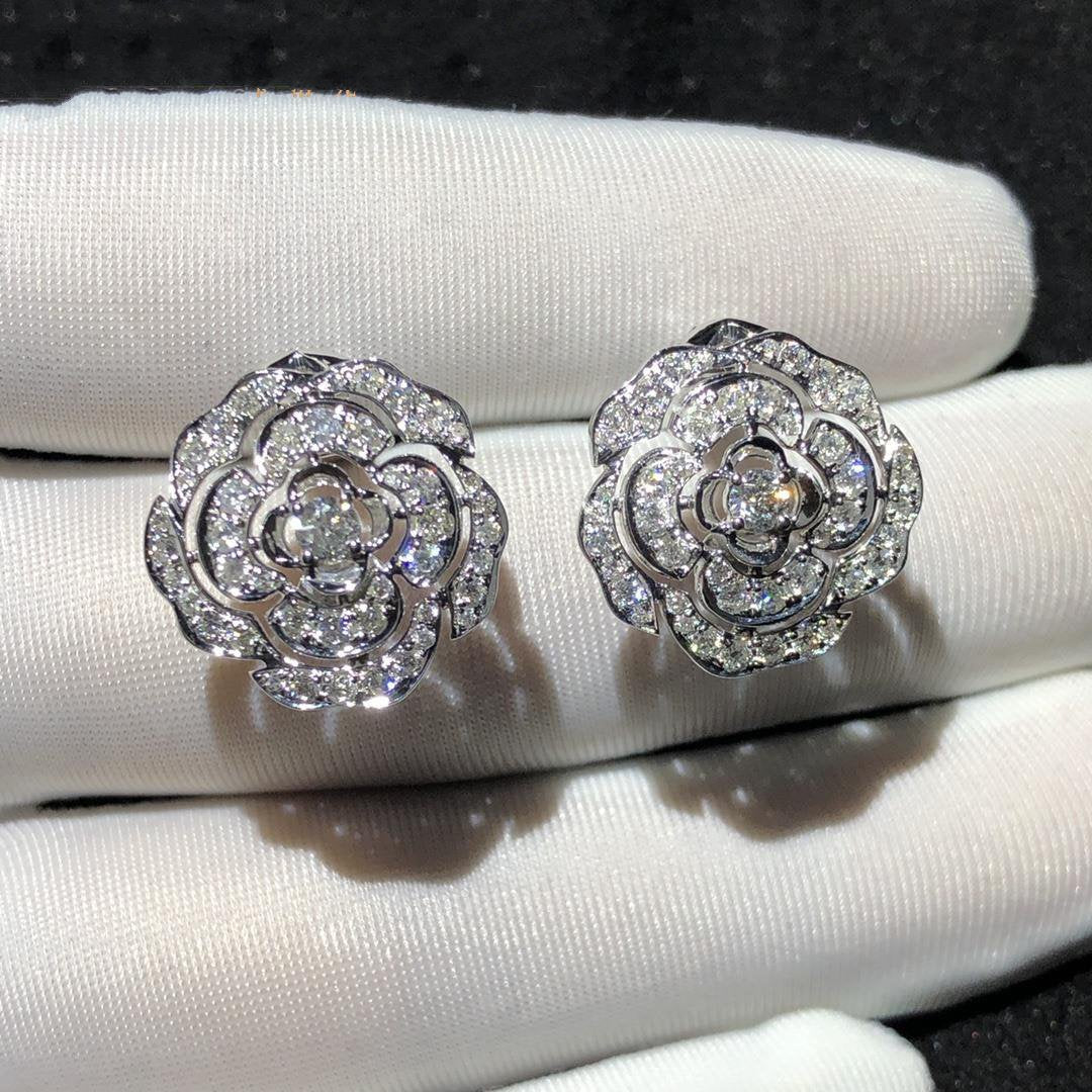 BOUTON DE EARRINGS SILVER DIAMOND mysite