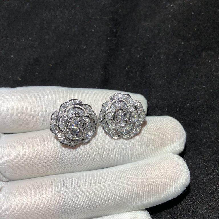 BOUTON DE EARRINGS SILVER DIAMOND mysite