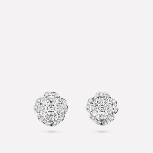 BOUTON DE EARRINGS SILVER DIAMOND mysite