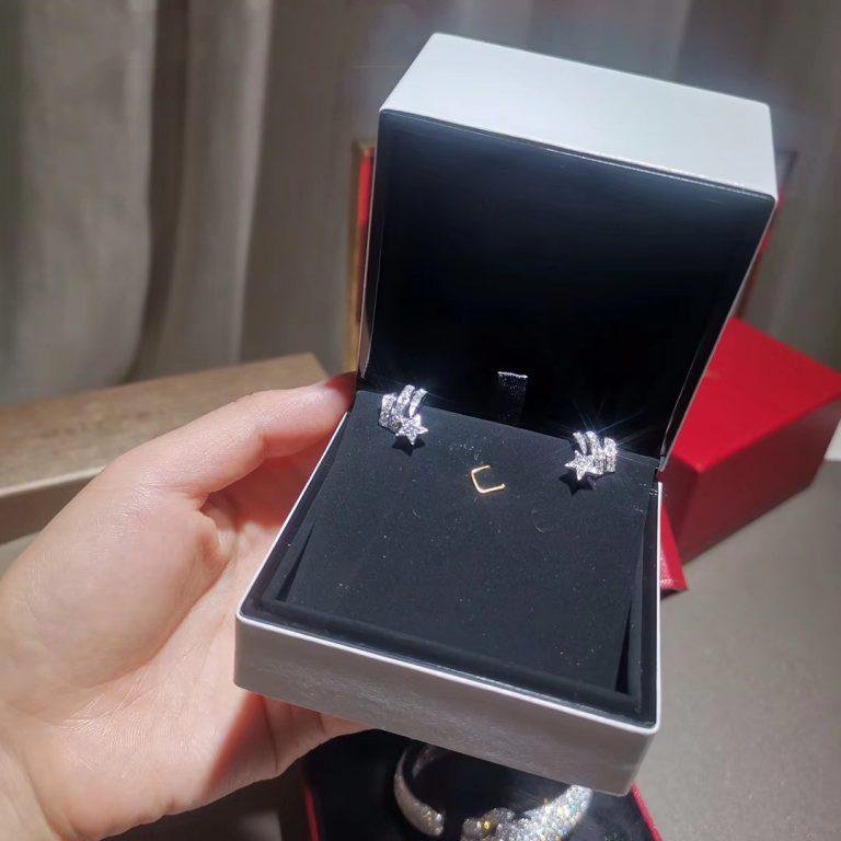 COMETE ETOILEE EARRINGS SILVER DIAMOND mysite