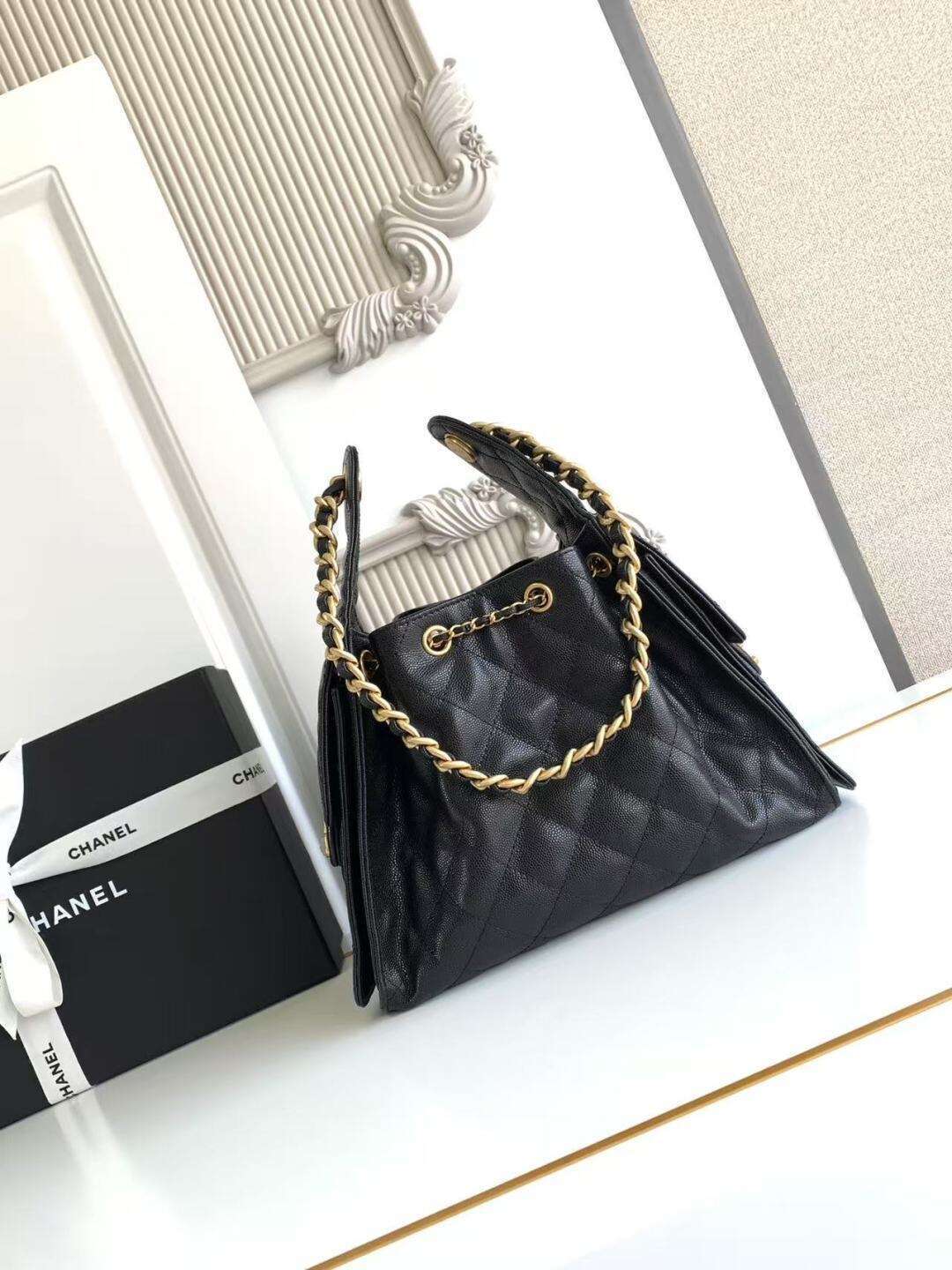 CHNL 25 Small Black Hobo mysite