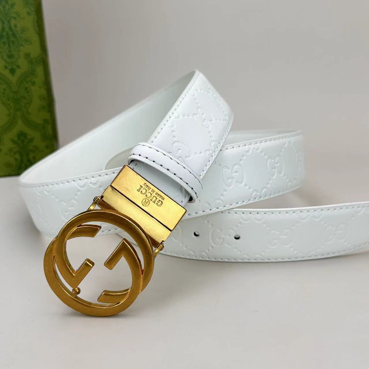 Circle Design Good Belt (White) mysite