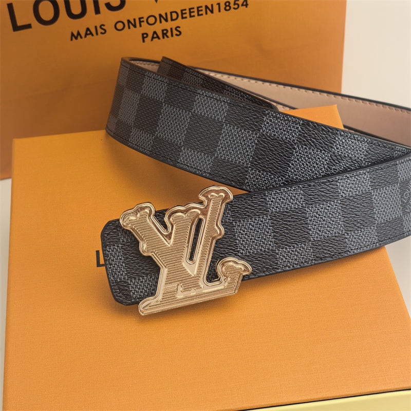 Horizontal Textured Buckle Belt (Black Latticed) mysite