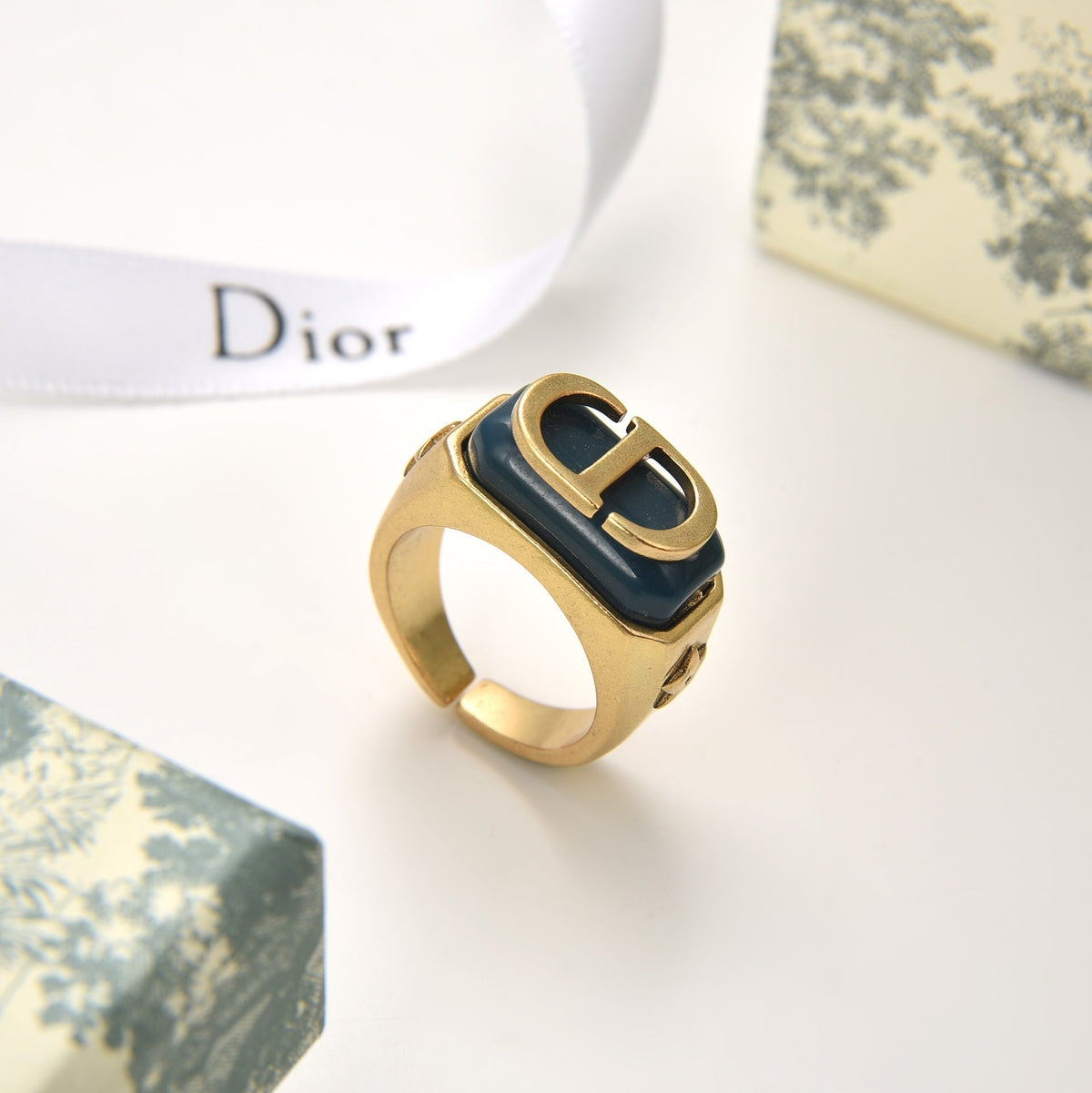 Vintage Simple Letter Open Ring mysite
