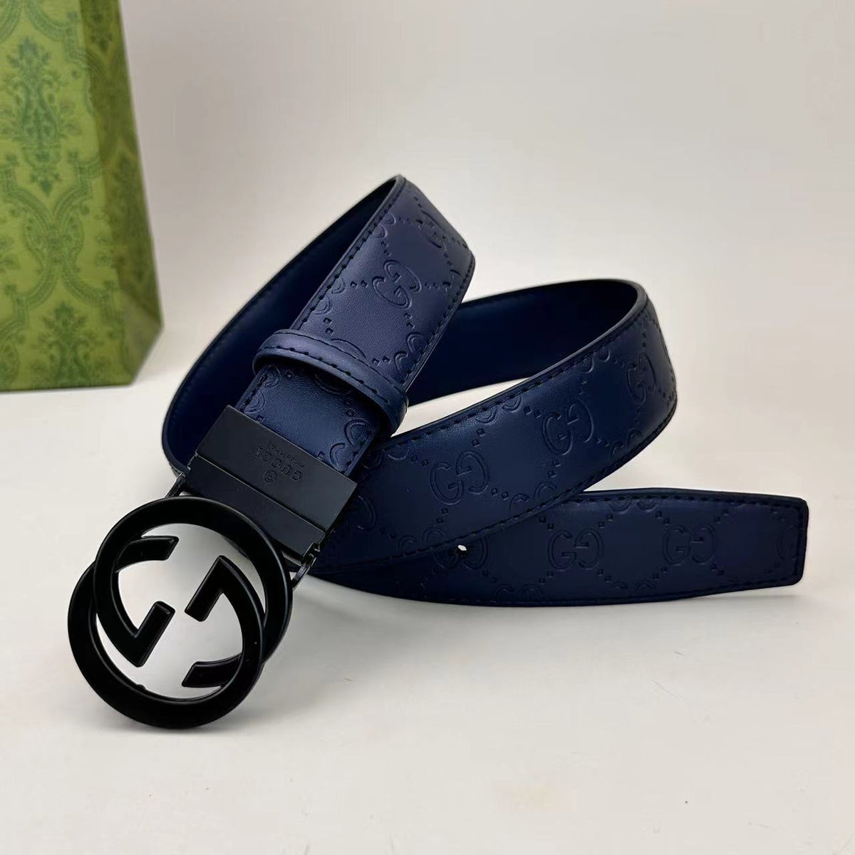 Circle Design Good Belt (Blue) mysite