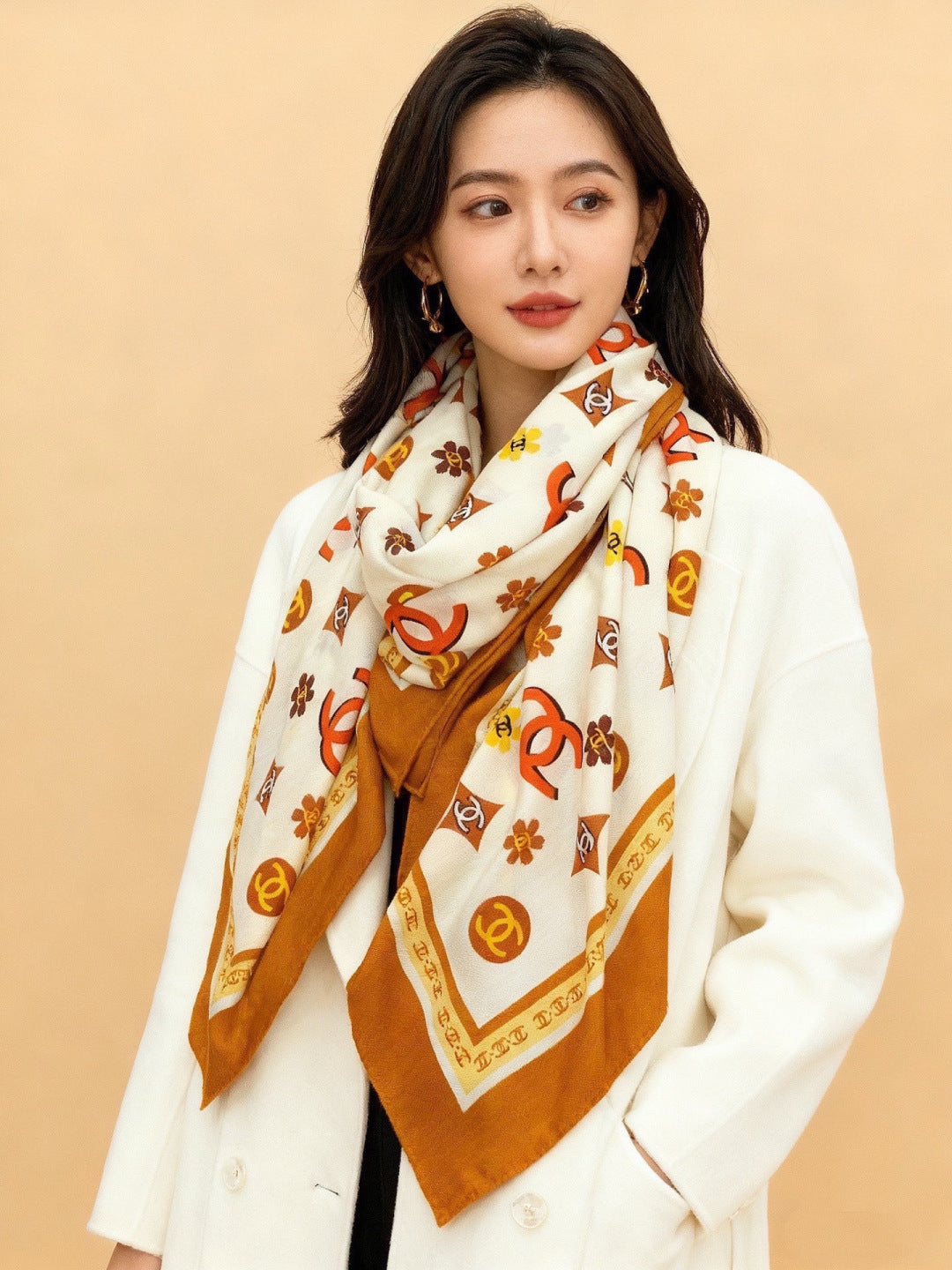 '- 26S SCARF 140 IN CASHMERE AND SILK 306121 mysite
