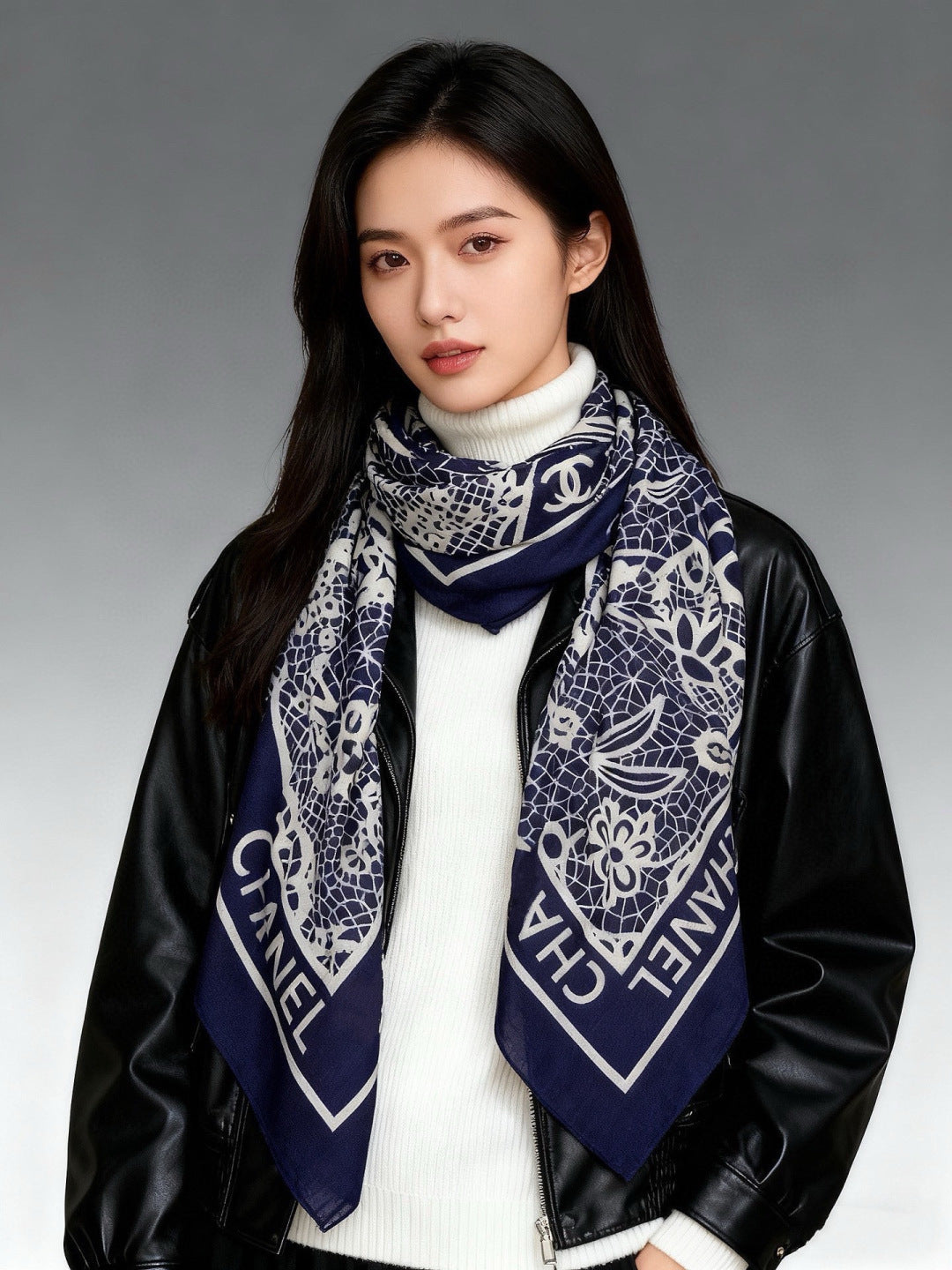 '- 26S SCARF 135 IN CASHMERE AND SILK 306138 mysite