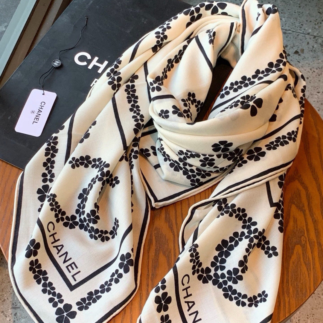 '- 26S SCARF 135 IN CASHMERE AND SILK 309370 mysite