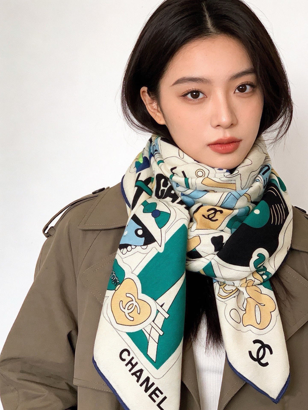 '- 26S SCARF 135 IN CASHMERE AND SILK 309868 mysite