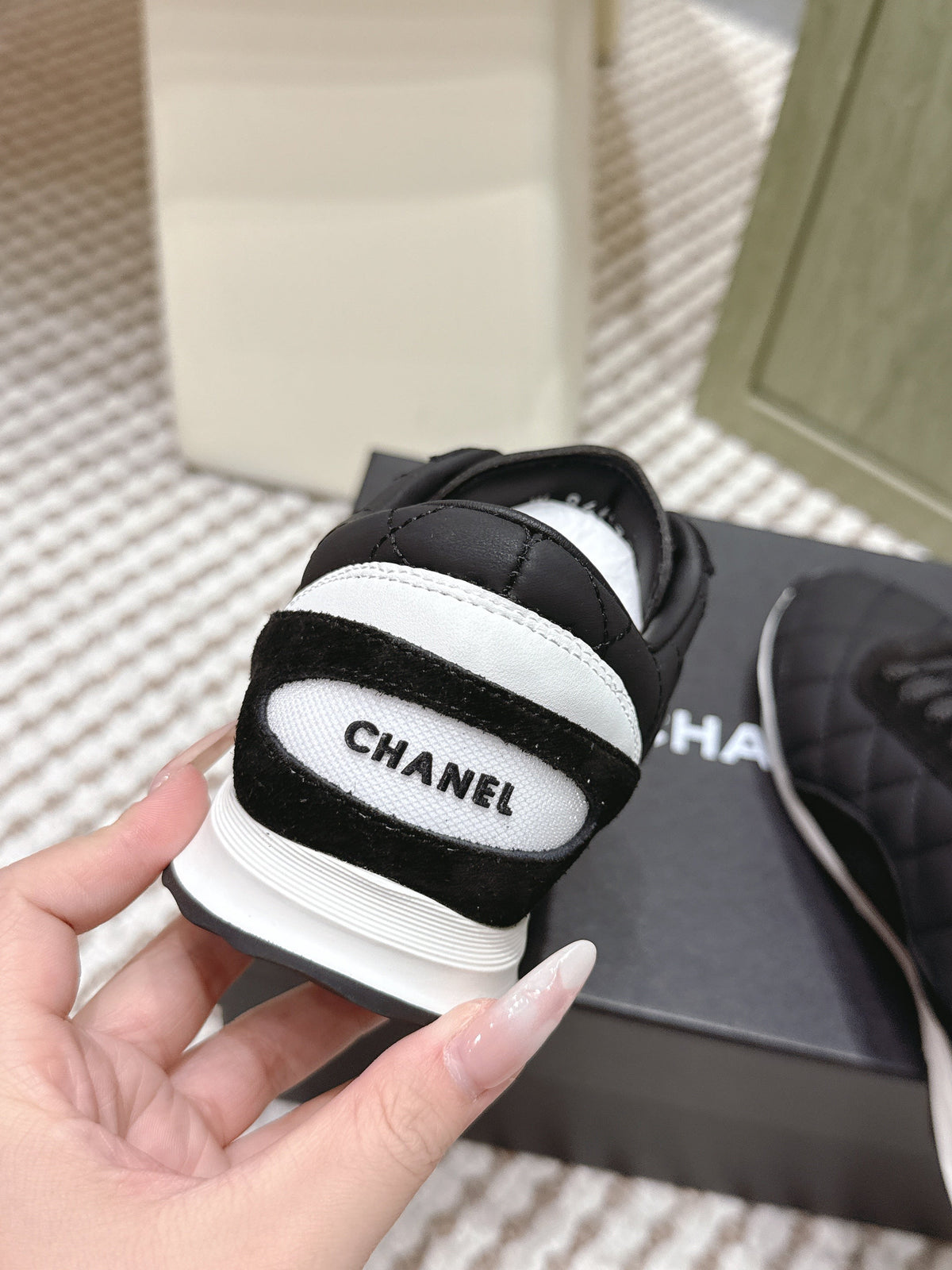 CHANEL 25S SNEAKERS IN BLACK CALFSKIN AND SUEDE mysite