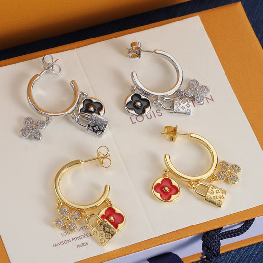 Vintage Love Lock Cute Earrings mysite