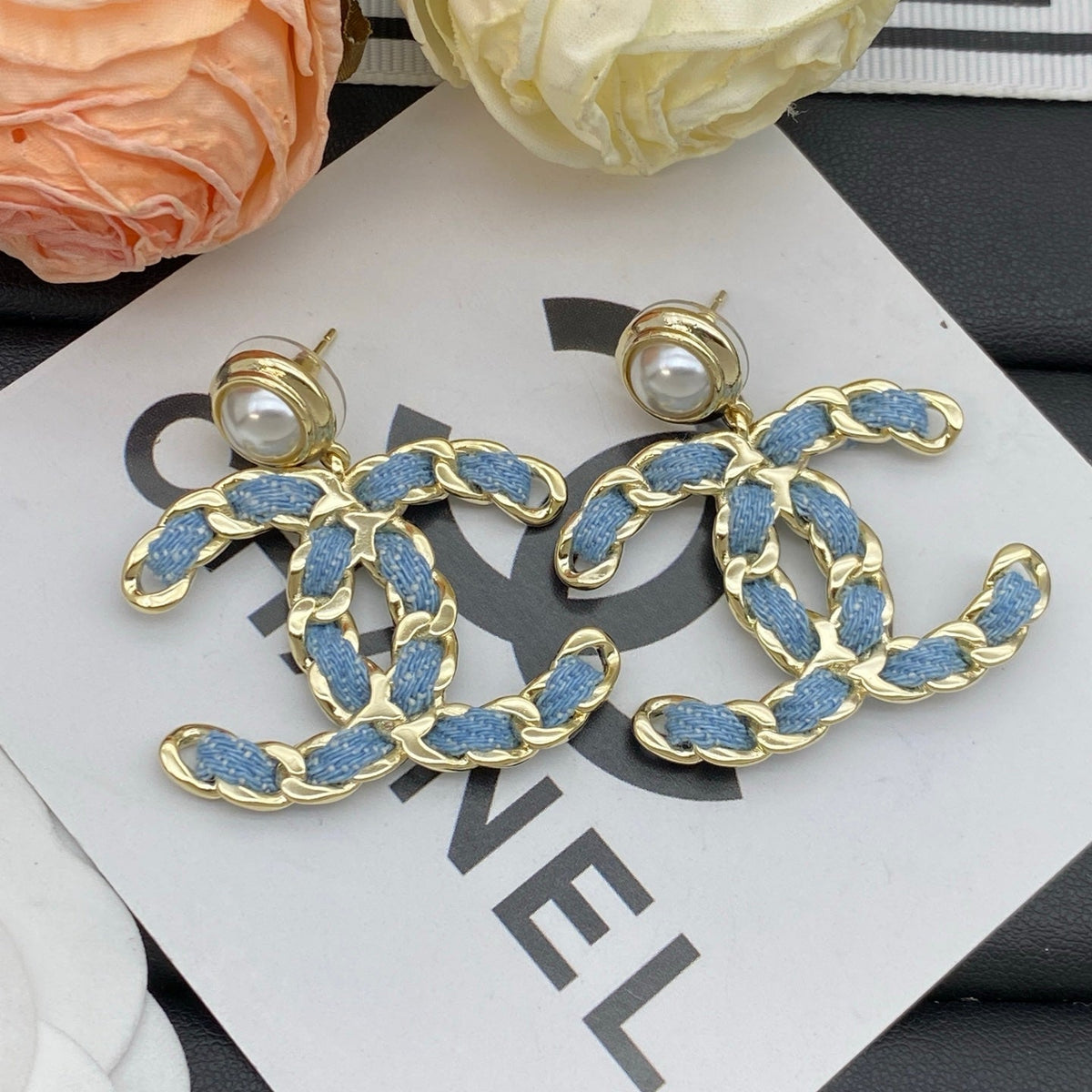 Busy Denim Girl Earrings mysite