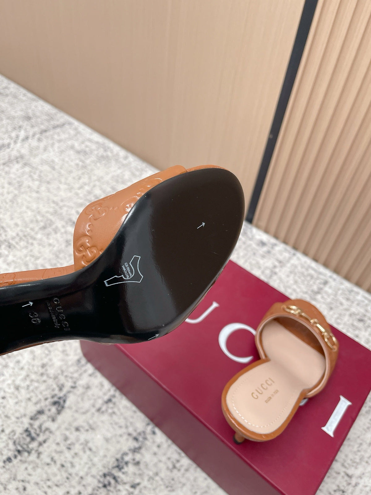 26S HIGH-HEEL SANDALS 85 MM IN LIGHT BROWN CALFSKIN mysite