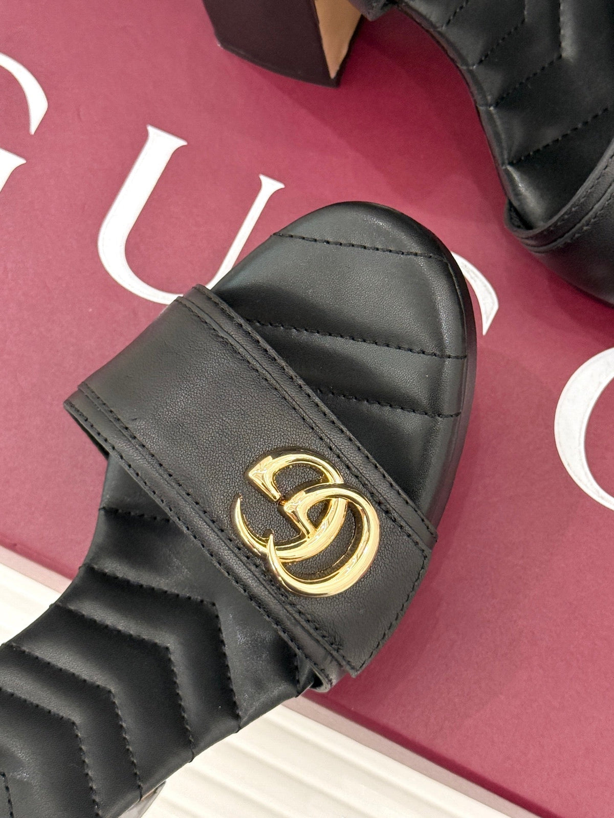 GUCCI 26S HIGH-HEELED SANDALS 120 MM IN BLACK CALFSKIN mysite