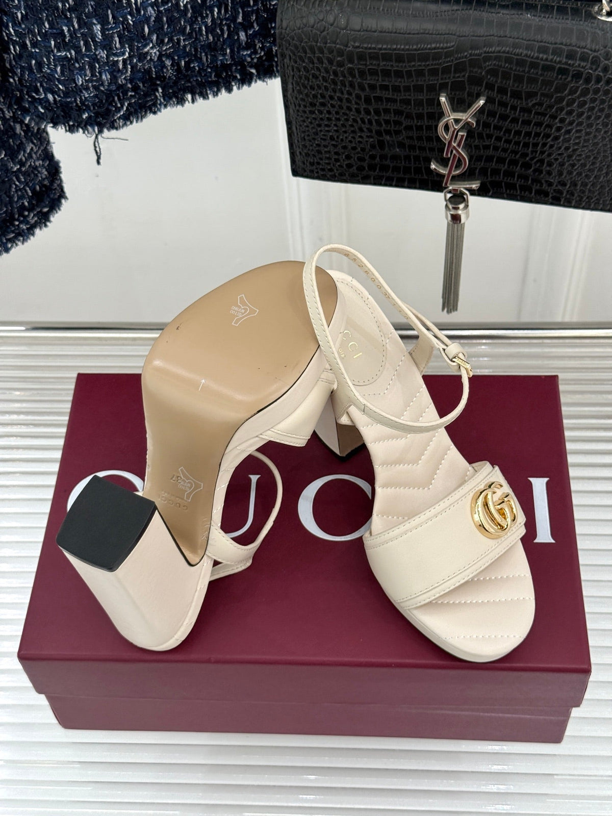 26S HIGH-HEELED SANDALS 120 MM IN CREAM WHITE CALFSKIN mysite