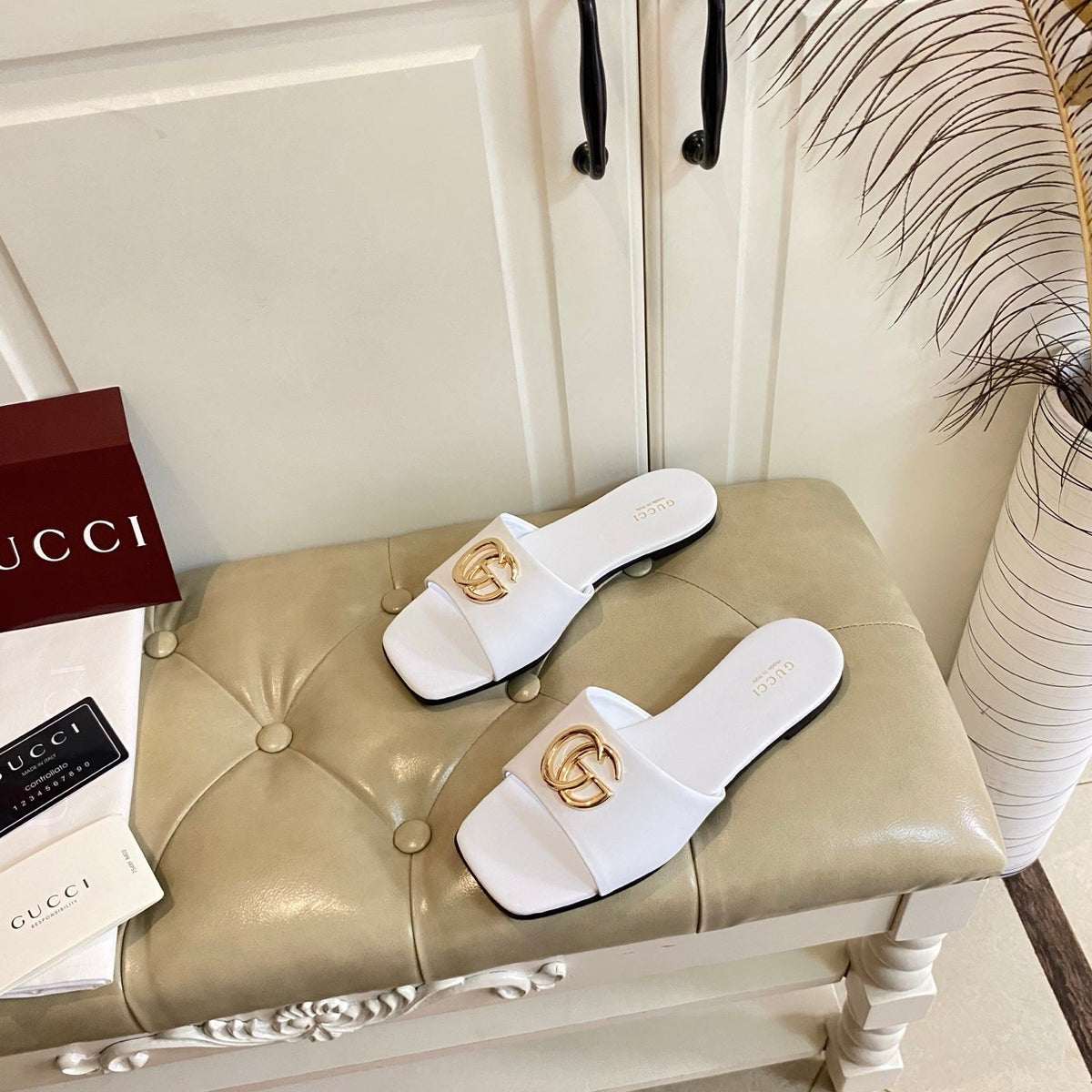 26S SLIDES IN WHITE CALFSKIN mysite