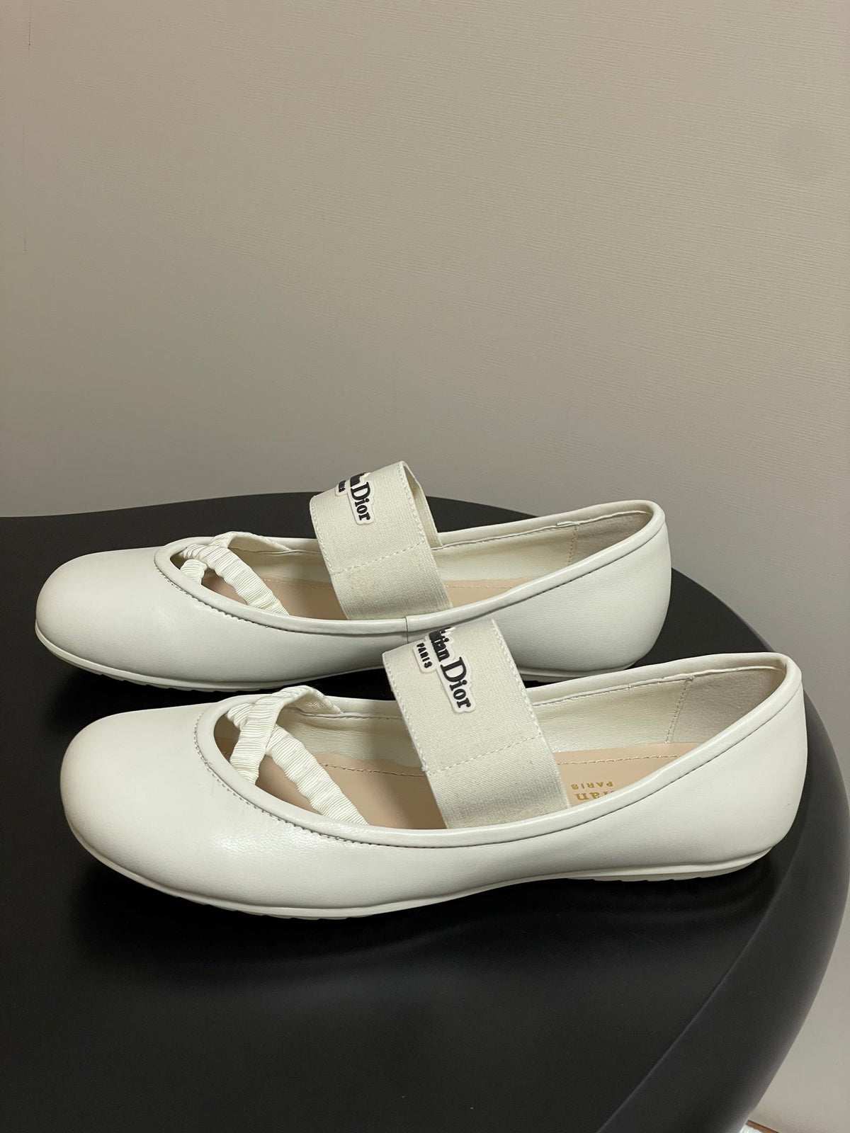 STRETCH BALLET FLATS 25S IN CREAM WHITE LAMBSKIN mysite