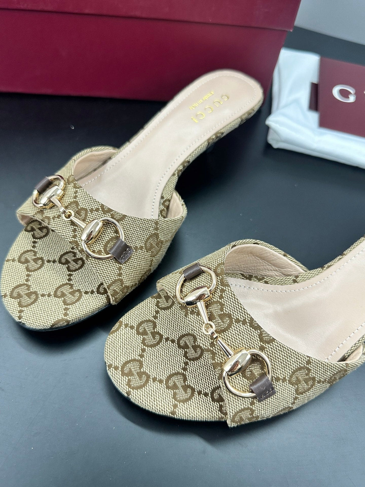 26S HIGH-HEELED SANDALS 50 MM IN DARK BEIGE CANVAS mysite