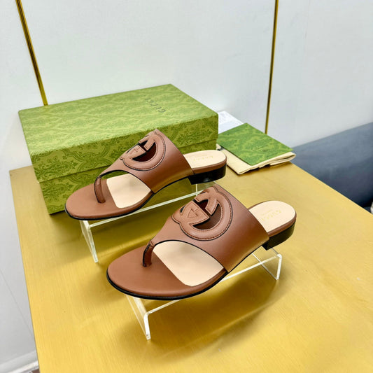 BLONDIE THONG SANDAL IN BRONZE BROWN LAMBSKIN mysite