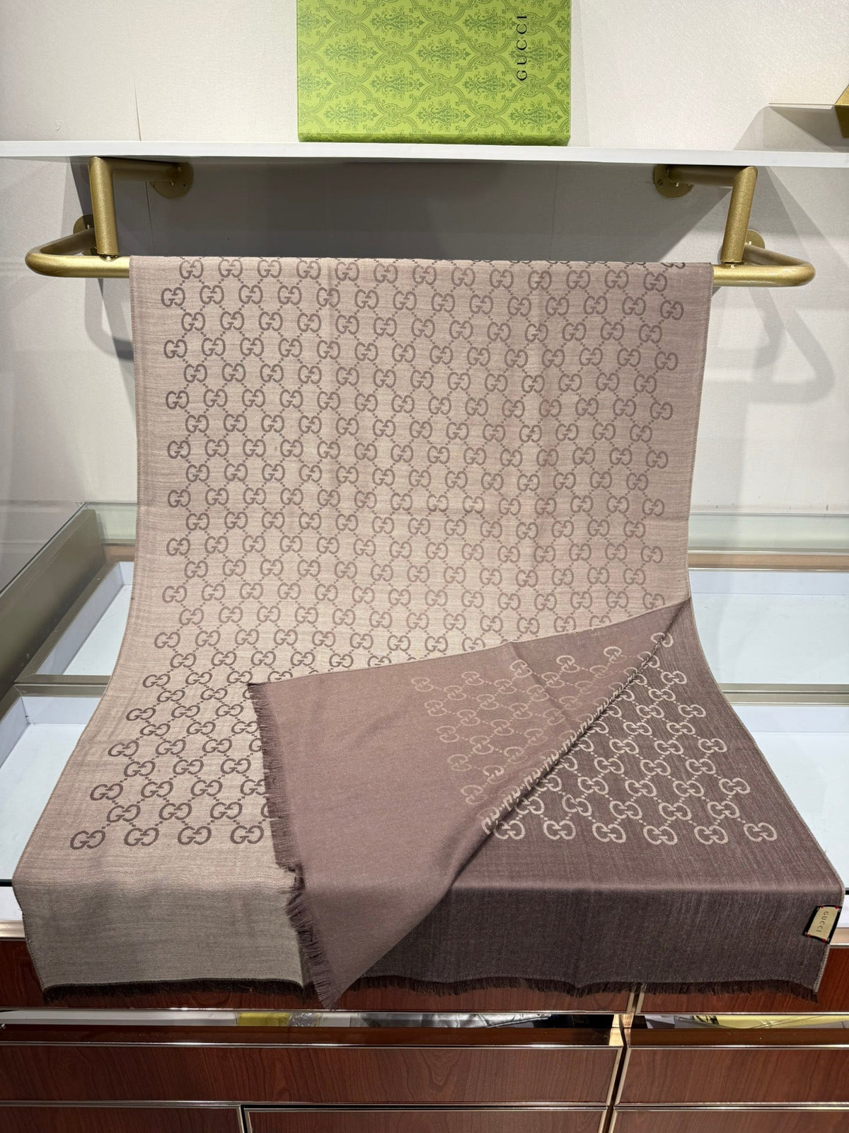 GUCCI 25S SCARF 200 IN CASHMERE SILK 706563 mysite