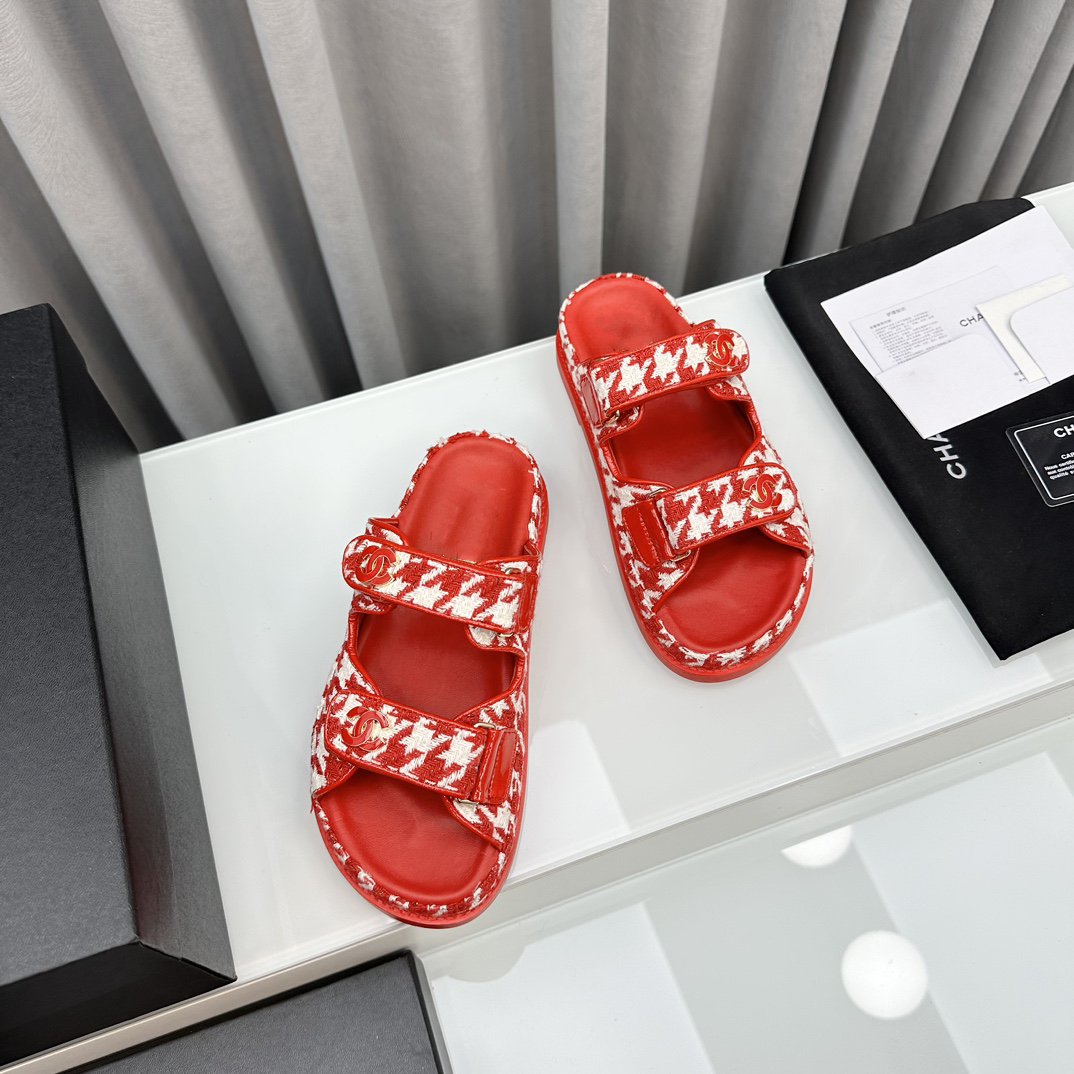 dad sandals red white mules mysite