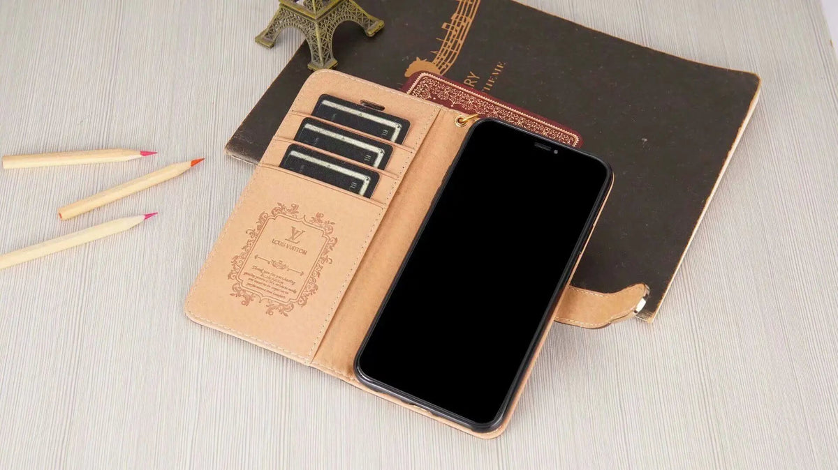Luxury Monogram Wallet Case for Samsung – Black Checkerboard-1 mysite
