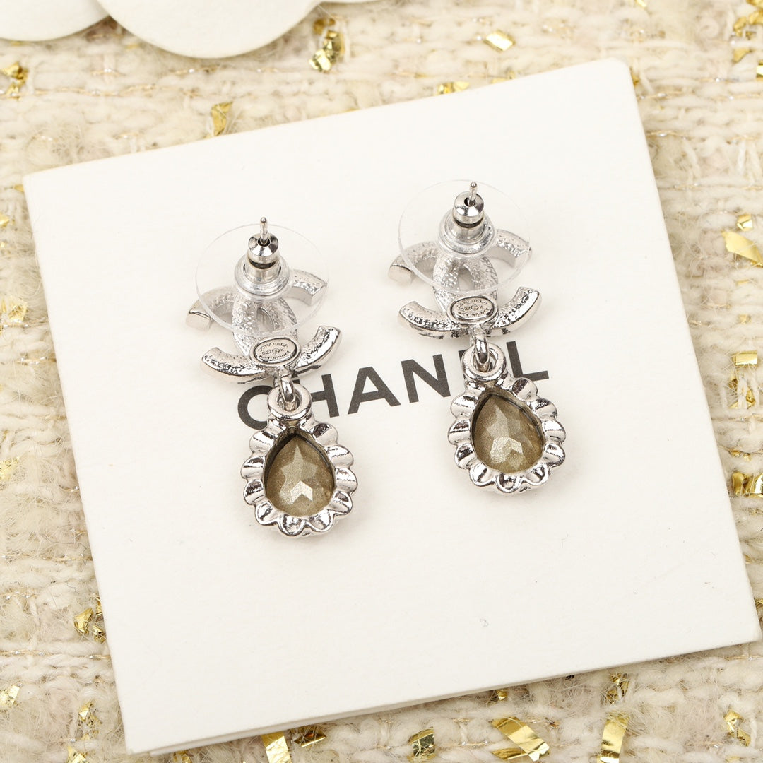 DOUBLE C DIAMONDS TEARDROP EARRINGS mysite
